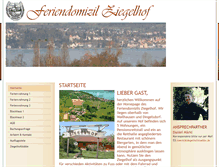 Tablet Screenshot of feriendomizil-ziegelhof.de